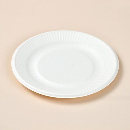 6" Rippled Edge Plate Round Plate