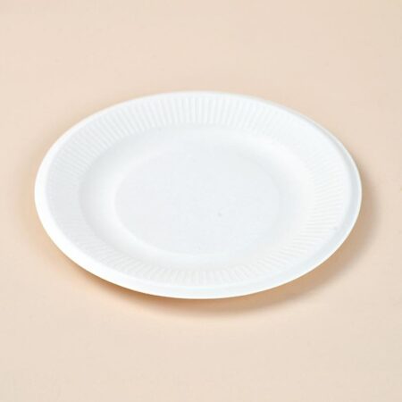 7" Rippled Edge Plate Round Plate