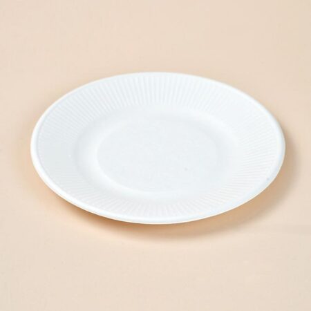 8" Rippled Edge Plate Round Plate