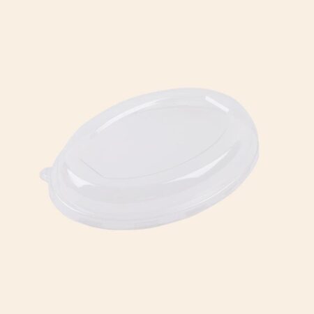 PET Lid for 18oz oval bowl Oval Plate