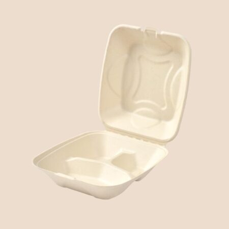 PFF 8" 3-Compartment Clamshell PFAS Free Series