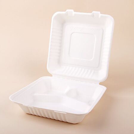 8" 3-Compartment Clamshell American Lock Box