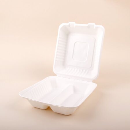 8" 2-Compartment Clamshell American Lock Box